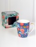 Flower Print Mug Set (set of 4) 350ml (12oz)